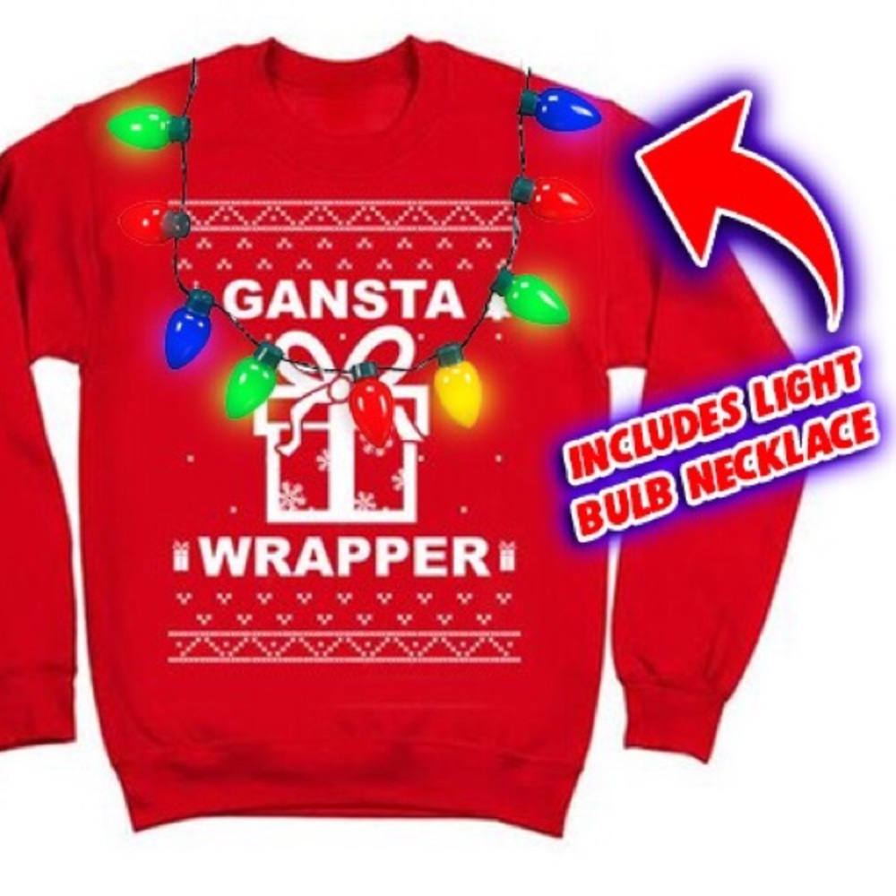 Gangsta Wrapper ugly Christmas Sweater
